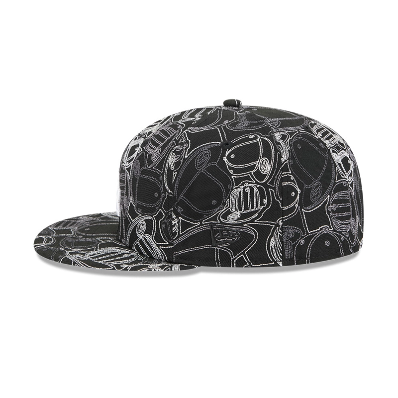 GORRA NEW ERA 59FIFTY LOS ANGELES DODGERS CAP SCRAMBLE NEGRO - 4