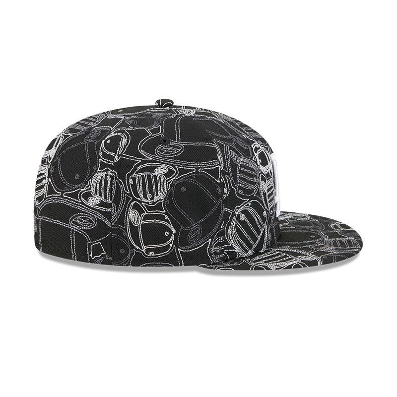 GORRA NEW ERA 59FIFTY LOS ANGELES DODGERS CAP SCRAMBLE NEGRO - 5