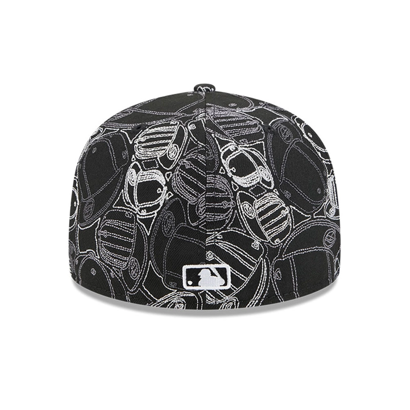 GORRA NEW ERA 59FIFTY LOS ANGELES DODGERS CAP SCRAMBLE NEGRO - 7