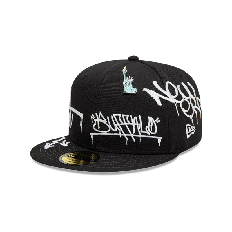 GORRA 59FIFTY NEW ERA BRAND GRAPHIC NEGRO - 1