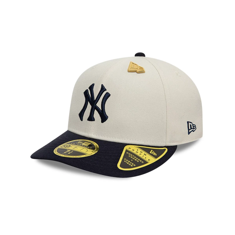 GORRA 59FIFTY NEW YORK YANKEES MLB PIN LIGHT BEIGE - 2