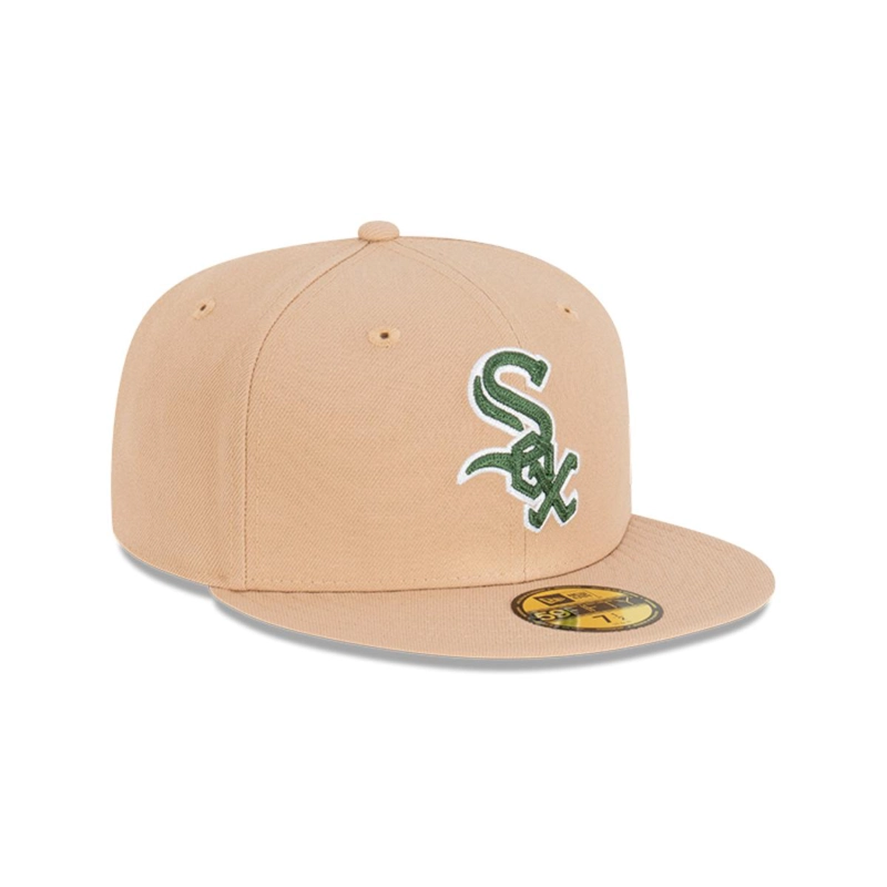GORRA 59FIFTY CHICAGO WHITE SOX SEASONAL CHAIN STITCH BEIGE - 2