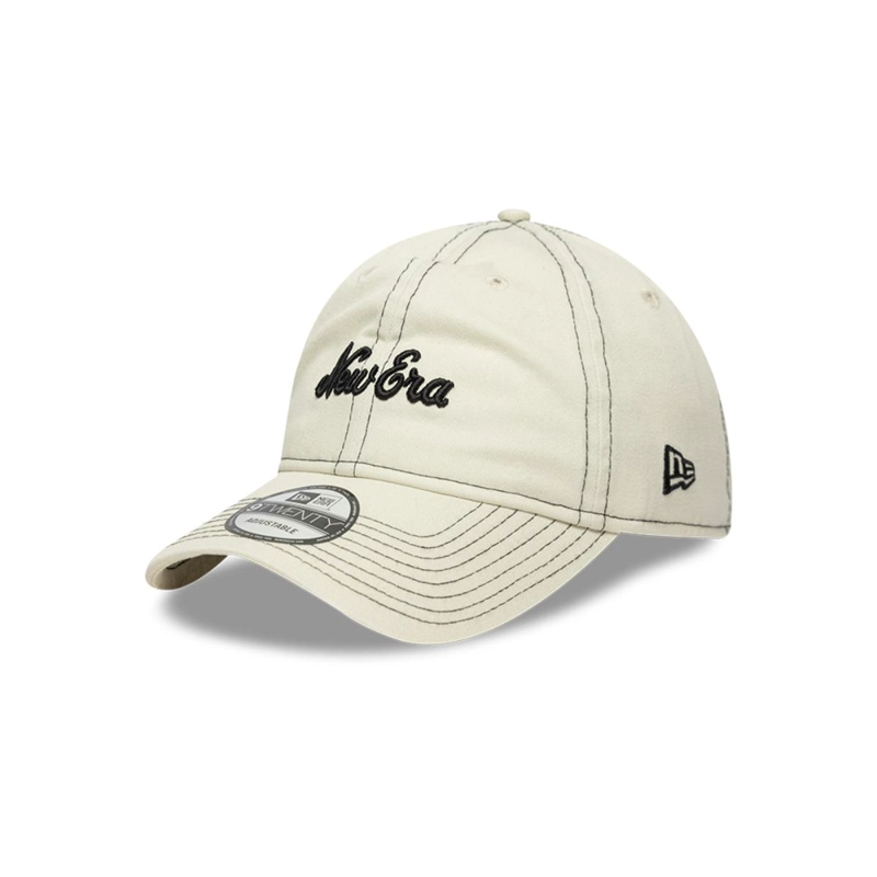 GORRA 9TWENTY  CONTRAST STITCH BEIGE - 1