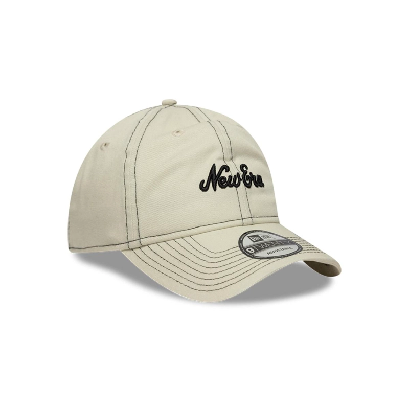 GORRA 9TWENTY  CONTRAST STITCH BEIGE - 2