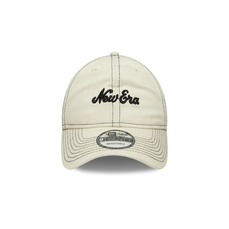 GORRA 9TWENTY  CONTRAST STITCH BEIGE - 3