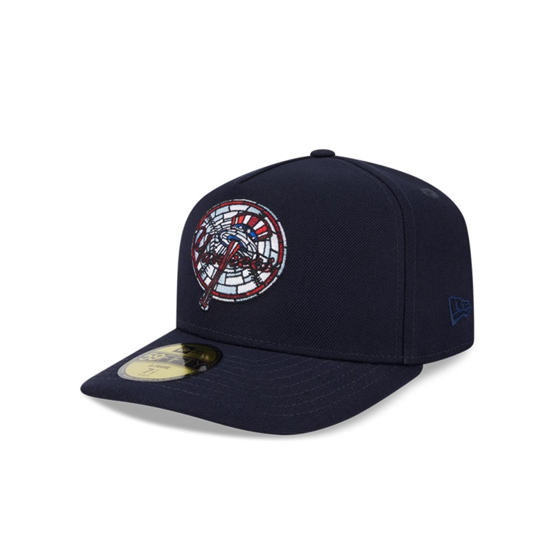 GORRA 59FIFTY NEW YORK YANKEES STAINED GLASS NAVY - 1