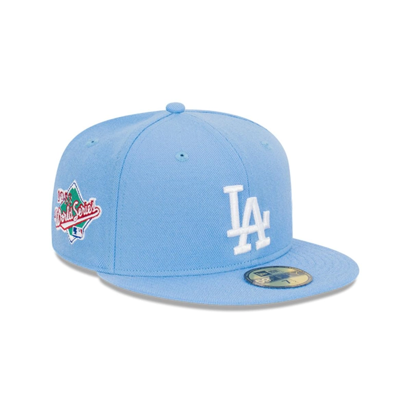 GORRA 59FIFTY LOS ANGELES DODGERS WORLD SERIES CELESTE - 1