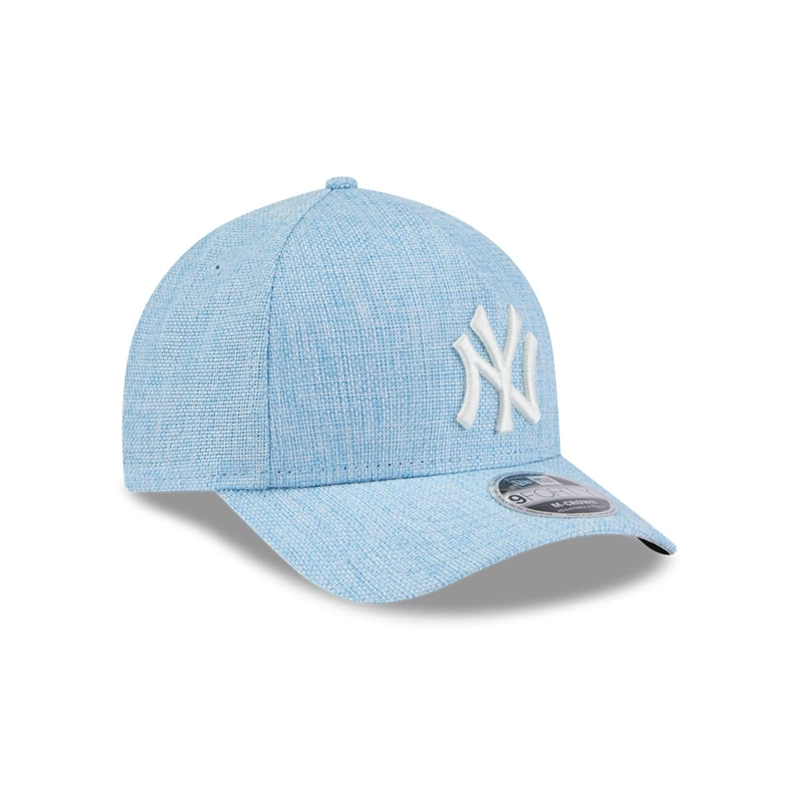 GORRA 9FORTY NEW YORK YANKEES COTTON WEAVE PASTEL BLUE - 2
