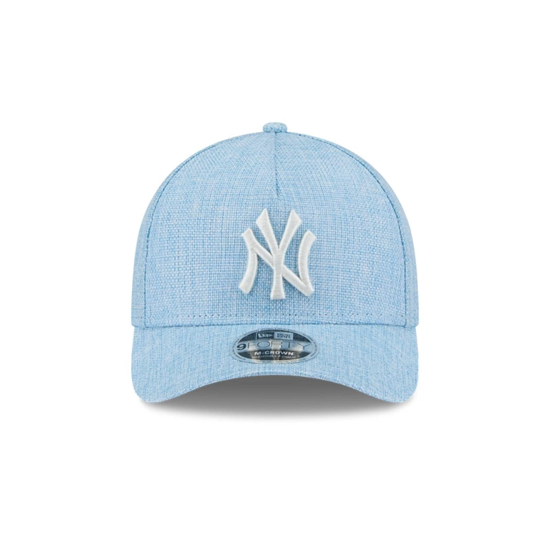 GORRA 9FORTY NEW YORK YANKEES COTTON WEAVE PASTEL BLUE - 3