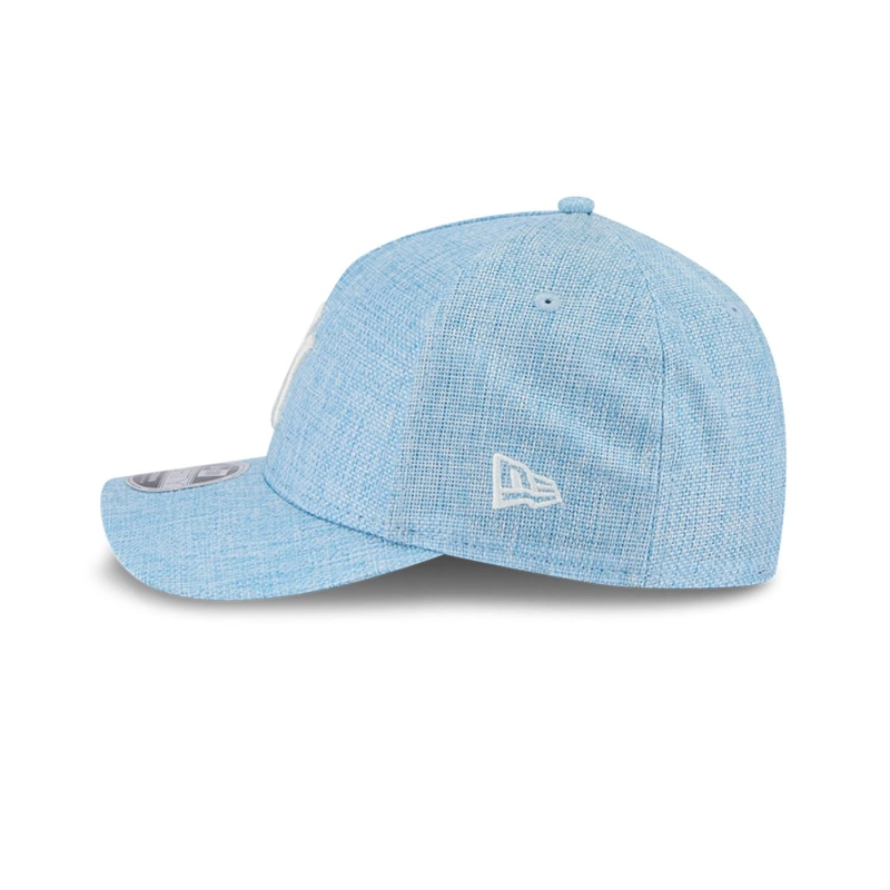 GORRA 9FORTY NEW YORK YANKEES COTTON WEAVE PASTEL BLUE - 4