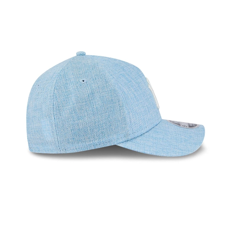 GORRA 9FORTY NEW YORK YANKEES COTTON WEAVE PASTEL BLUE - 5