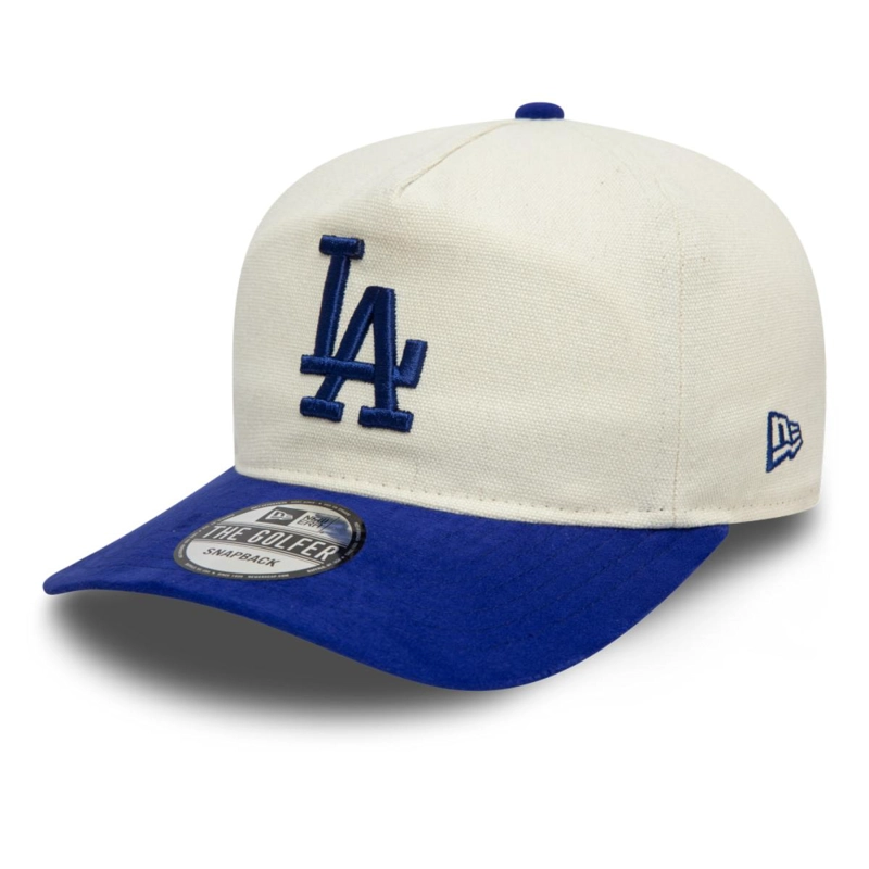 GOLFER LOS ANGELES DODGERS MLB SIDE SCRIPT LIGHT BEIGE - 1