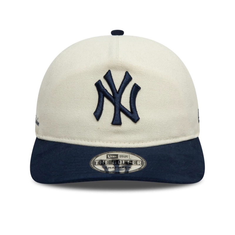 GOLFER NEW YORK YANKEES MLB SIDE SCRIPT LIGHT BEIGE - 3