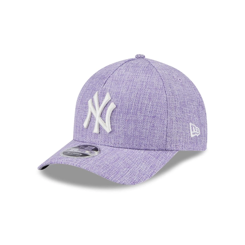 GORRA 9FORTY NEW YORK YANKEES COTTON WEAVE PURPLE - 1
