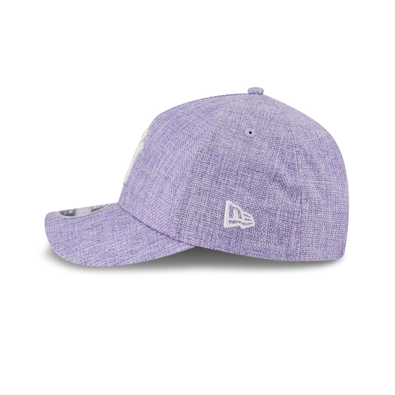 GORRA 9FORTY NEW YORK YANKEES COTTON WEAVE PURPLE - 4