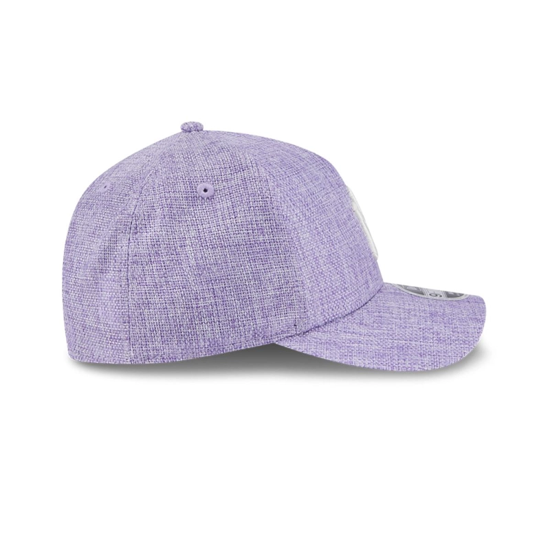 GORRA 9FORTY NEW YORK YANKEES COTTON WEAVE PURPLE - 5