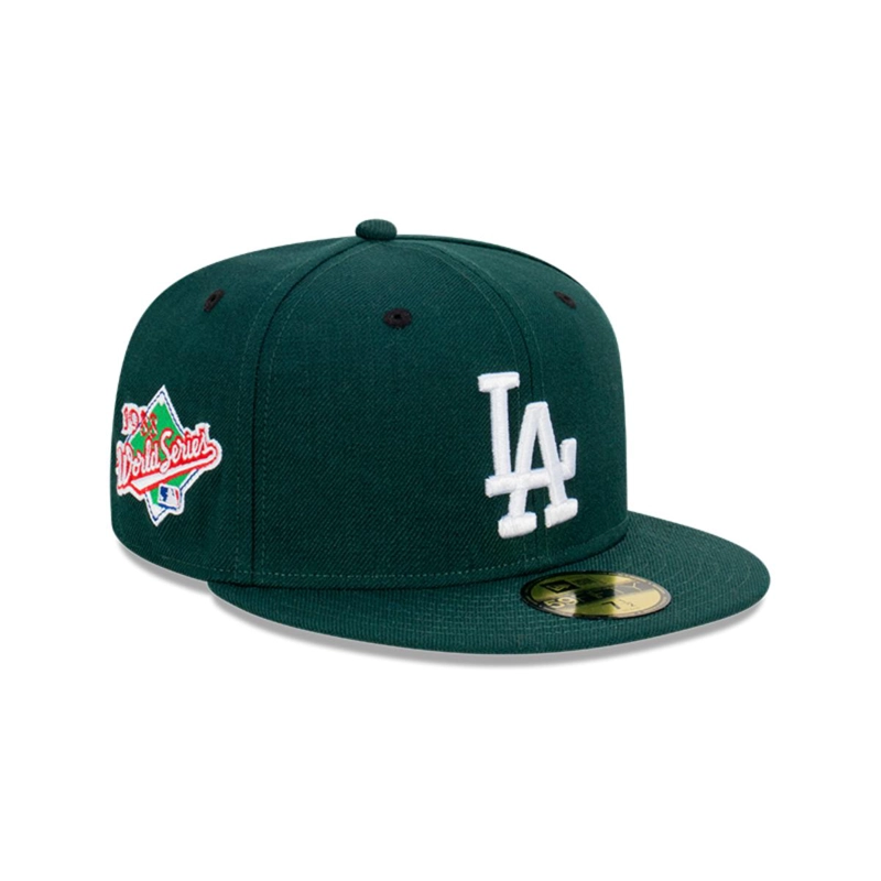 GORRA 59FIFTY LOS ANGELES DODGERS WORLD SERIES VERDE - 1