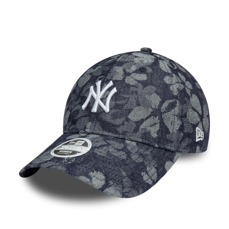 GORRA 9TWENTY NEW YORK YANKEES MLB FLORAL DENIM BLUE WOMAN - 1