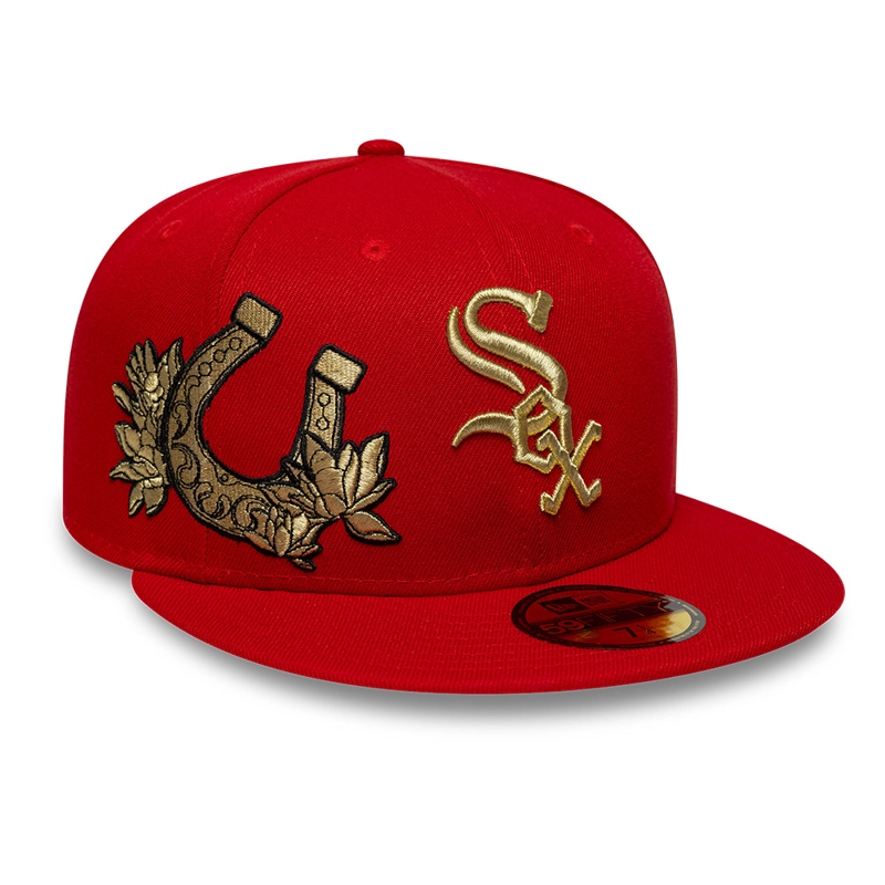 GORRA 59FIFTY MLB CHICAGO WHITE SOX CHINESE NEW YEAR ROJO - 1
