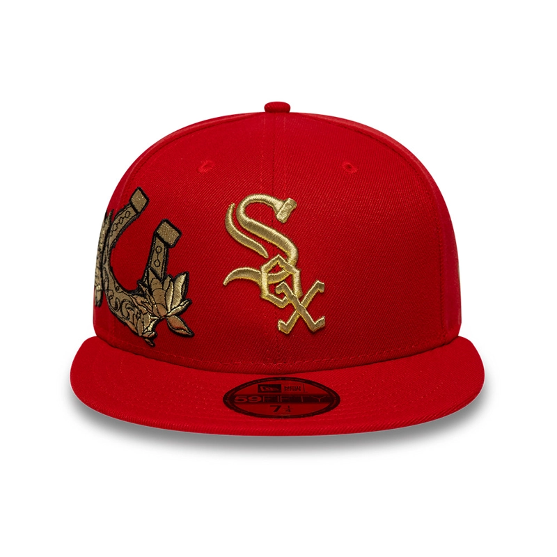 GORRA 59FIFTY MLB CHICAGO WHITE SOX CHINESE NEW YEAR ROJO - 2