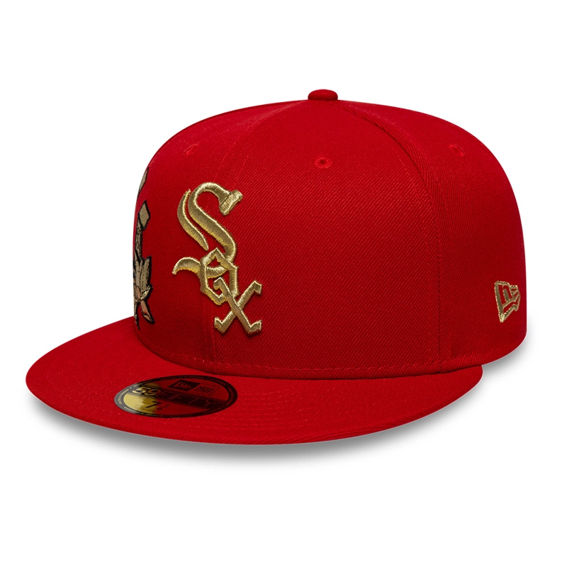 GORRA 59FIFTY MLB CHICAGO WHITE SOX CHINESE NEW YEAR ROJO - 3
