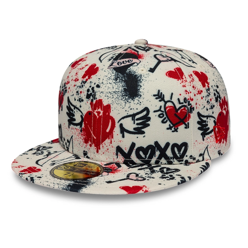 GORRA 59FIFTY VALENTINES BEIGE - 1