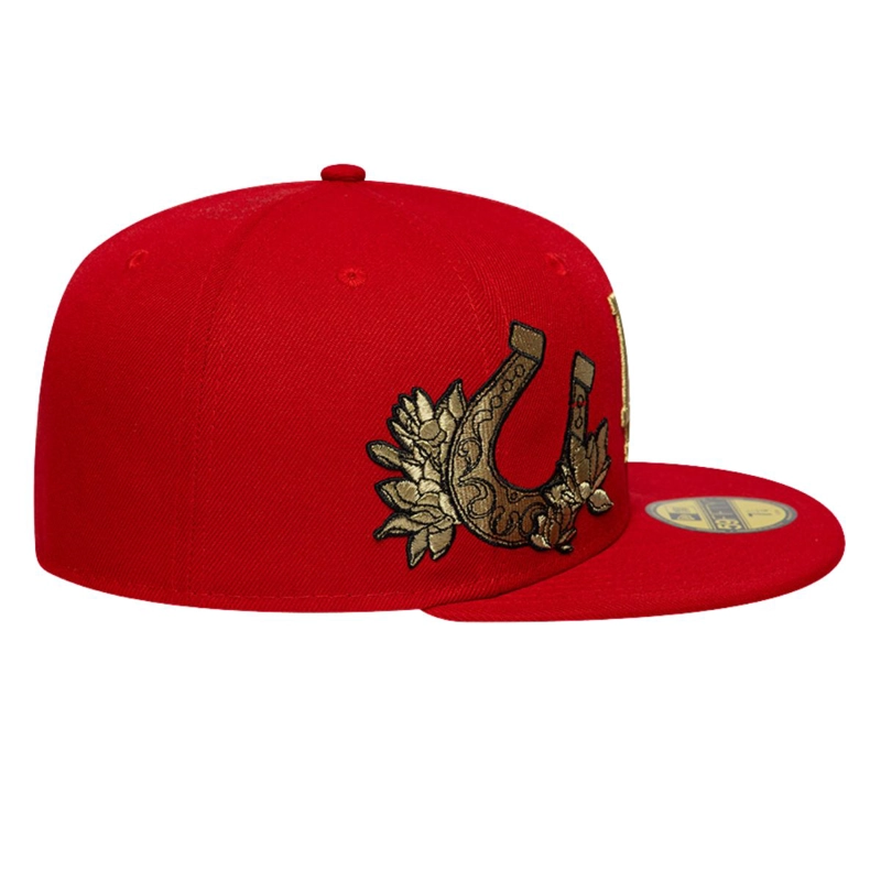 GORRA 59FIFTY MLB LOS ANGELES DODGERS CHINESE NEW YEAR ROJO - 6