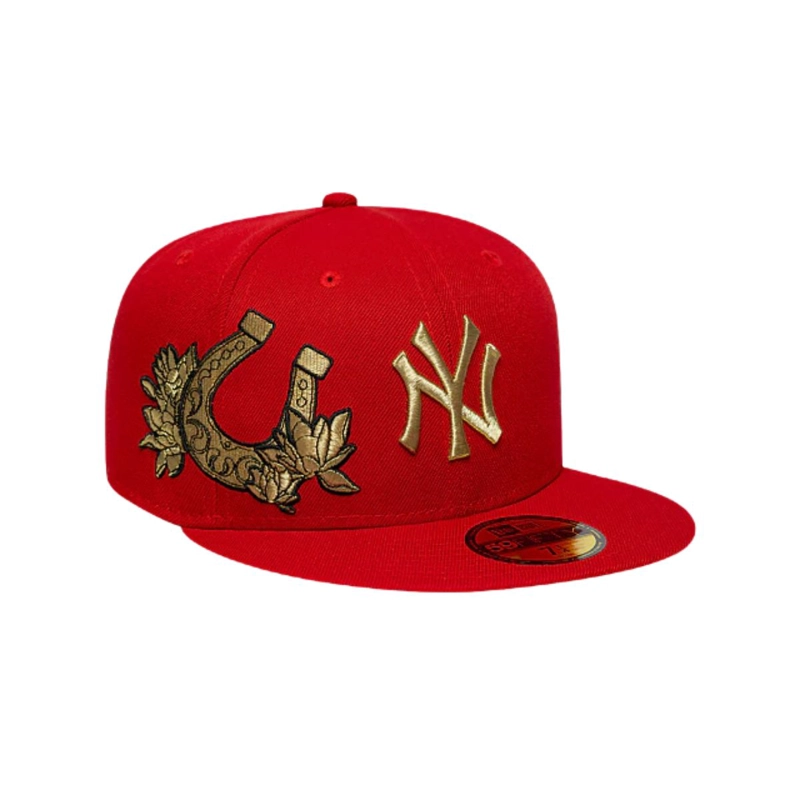 GORRA 59FIFTY MLB NEW YORK YANKEES CHINESE NEW YEAR ROJO - 1
