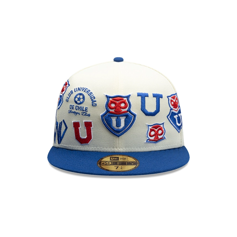 GORRA NEW ERA 59FIFTY UNIVERSIDAD DE CHILE FUTBOL BLANCO - 2