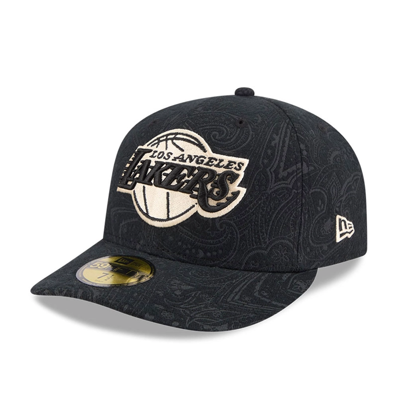 GORRA 59FIFTY NBA LOS ANGELES LAKERS BRUSHED COTTON NEGRO - 1