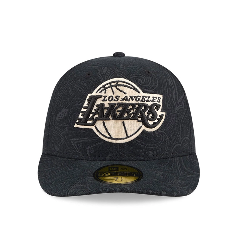GORRA 59FIFTY NBA LOS ANGELES LAKERS BRUSHED COTTON NEGRO - 2