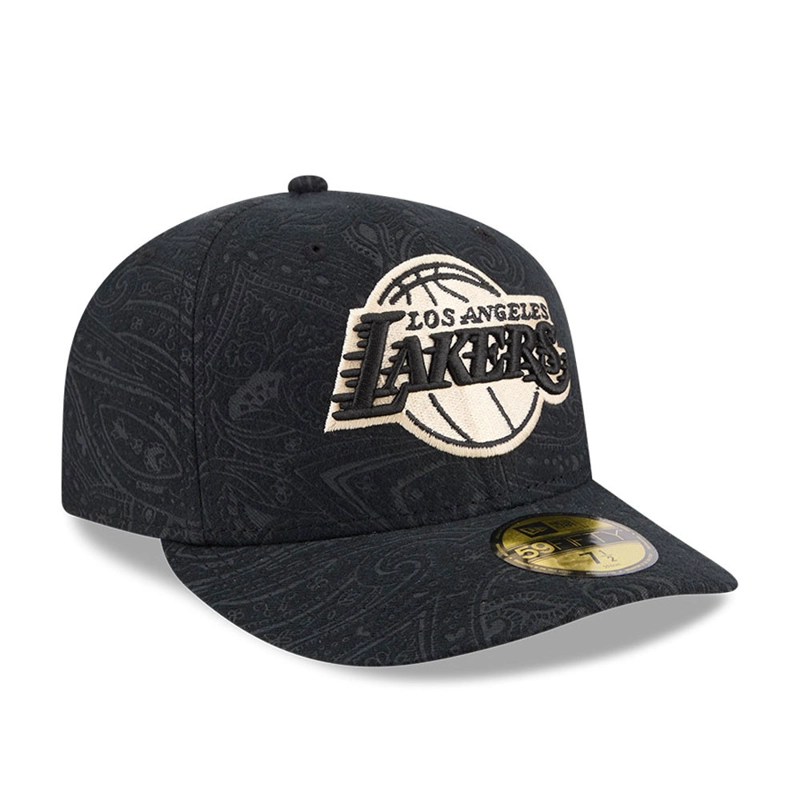 GORRA 59FIFTY NBA LOS ANGELES LAKERS BRUSHED COTTON NEGRO - 3