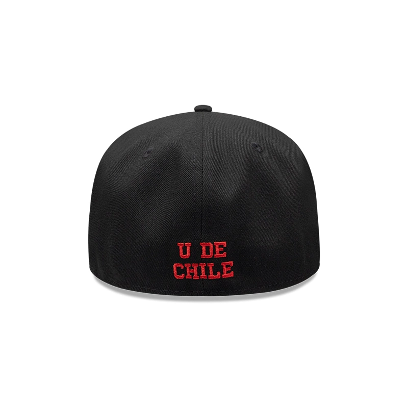 GORRA NEW ERA 59FIFTY UNIVERSIDAD DE CHILE FUTBOL NEGRO - 4