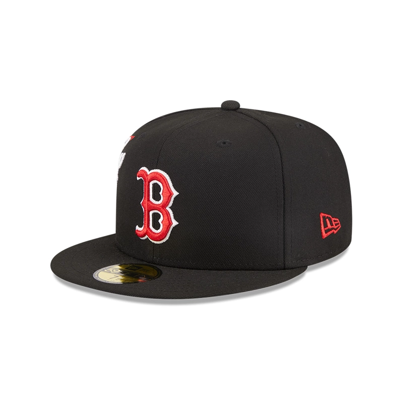 GORRA 59FIFTY MLB BOSTON RED SOX NEON NEGRO - 2