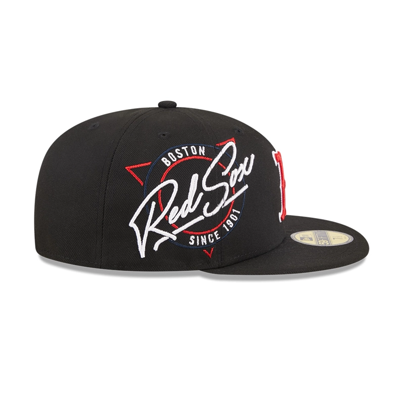 GORRA 59FIFTY MLB BOSTON RED SOX NEON NEGRO - 4