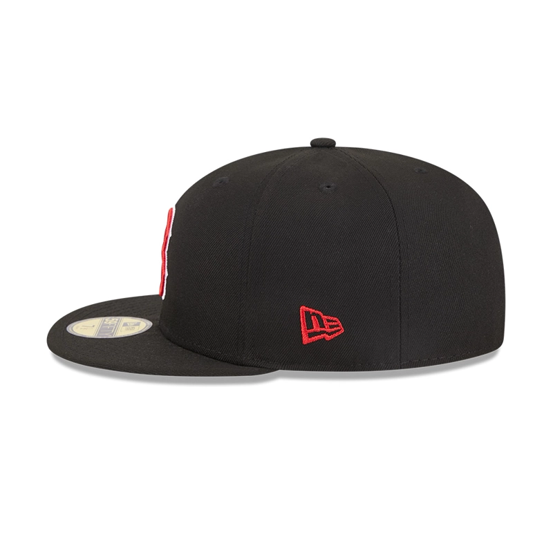 GORRA 59FIFTY MLB BOSTON RED SOX NEON NEGRO - 5