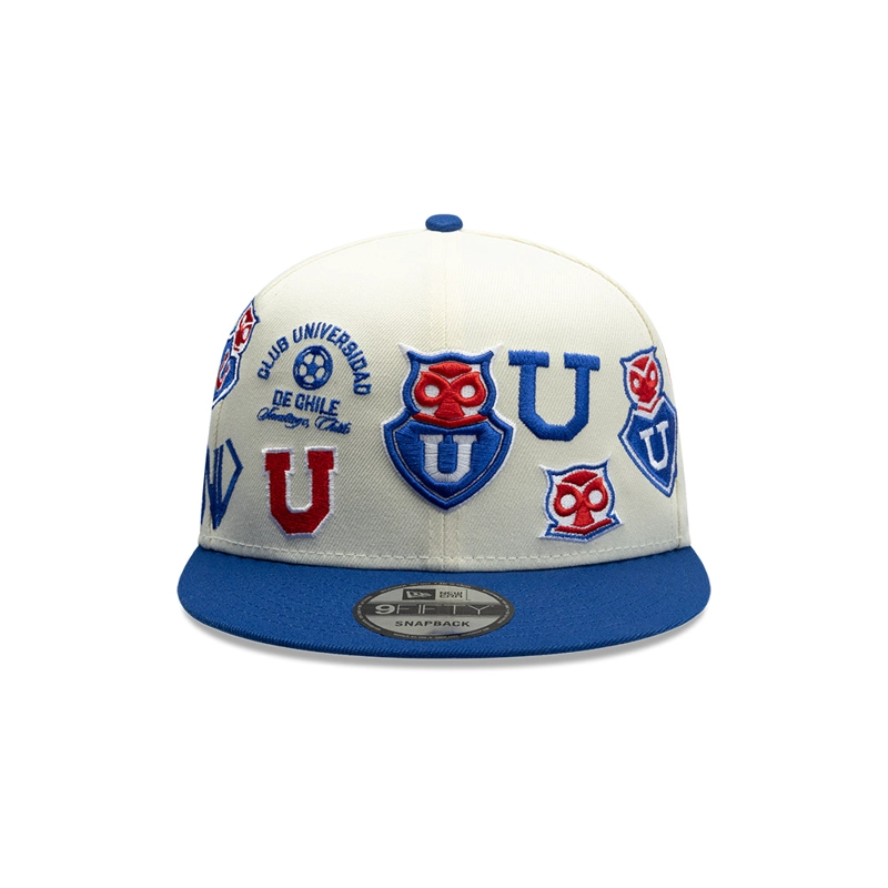 GORRA NEW ERA 9FIFTY UNIVERSIDAD DE CHILE FUTBOL AZUL BLANCO - 2