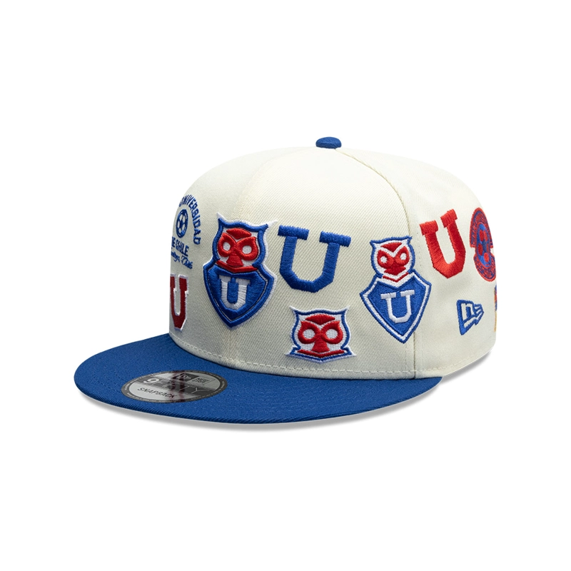 GORRA NEW ERA 9FIFTY UNIVERSIDAD DE CHILE FUTBOL AZUL BLANCO - 3