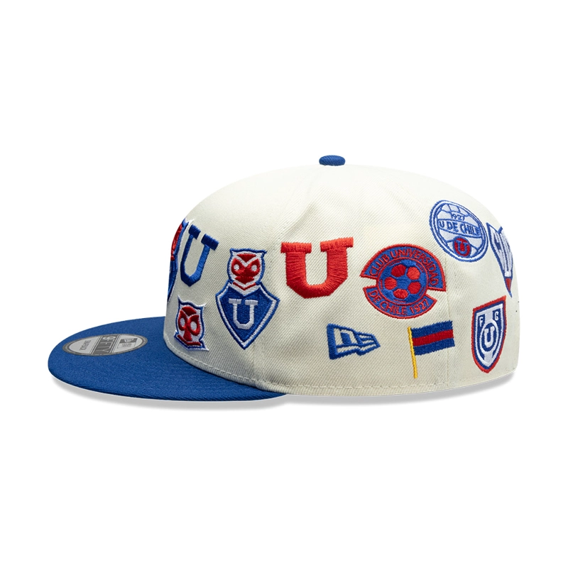 GORRA NEW ERA 9FIFTY UNIVERSIDAD DE CHILE FUTBOL AZUL BLANCO - 4