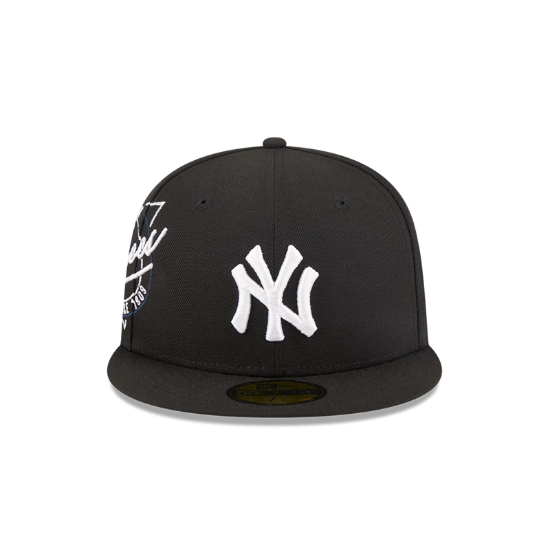 GORRA 59FIFTY MLB NEW YORK YANKEES NEON NEGRO - 2
