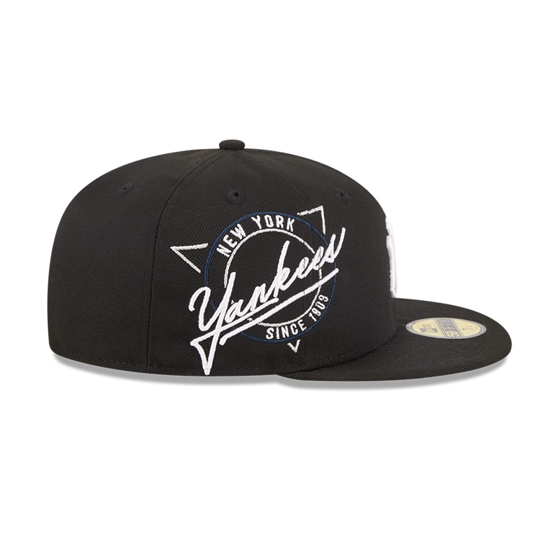 GORRA 59FIFTY MLB NEW YORK YANKEES NEON NEGRO - 4