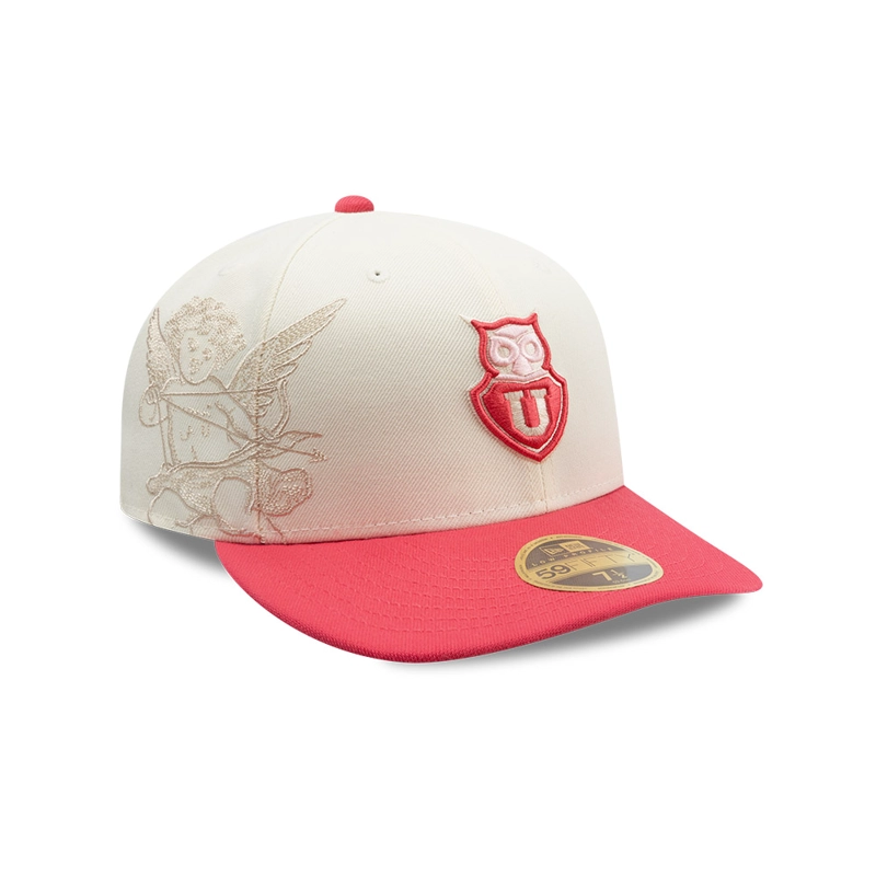 GORRA NEW ERA 59FIFTY UNIVERSIDAD DE CHILE FUTBOL BEIGE - 1