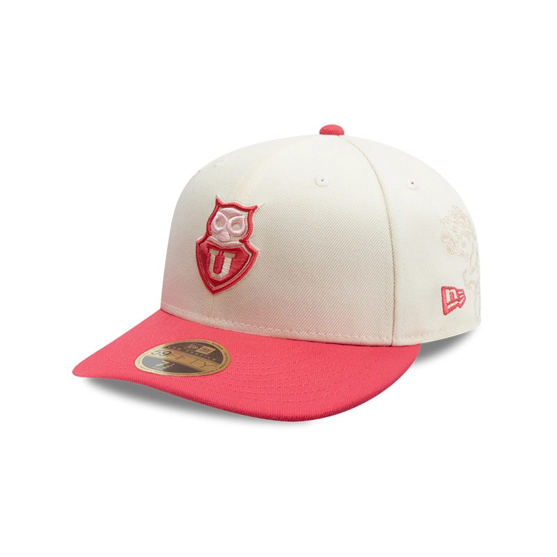 GORRA NEW ERA 59FIFTY UNIVERSIDAD DE CHILE FUTBOL BEIGE - 3