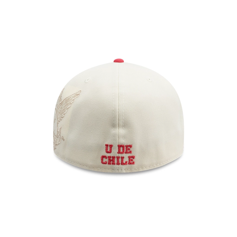 GORRA NEW ERA 59FIFTY UNIVERSIDAD DE CHILE FUTBOL BEIGE - 6