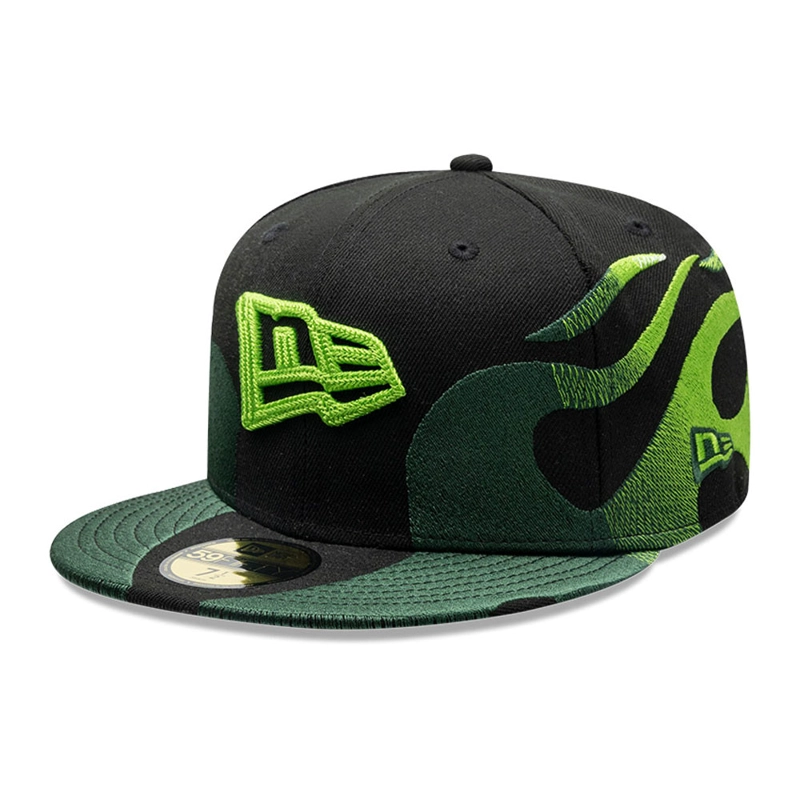GORRA 59FIFTY NEW ERA FLAME NEGRO - 3
