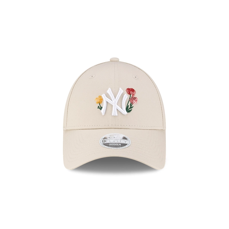 GORRA 9FORTY MLB NEW YORK YANKEES FLORAL ICON BEIGE - 3