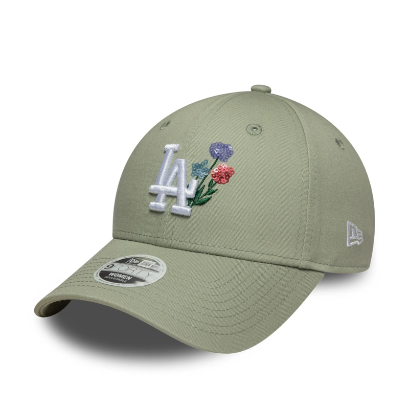 GORRA 9FORTY MLB LOS ANGELES DODGERS FLORAL ICON VERDE - 1
