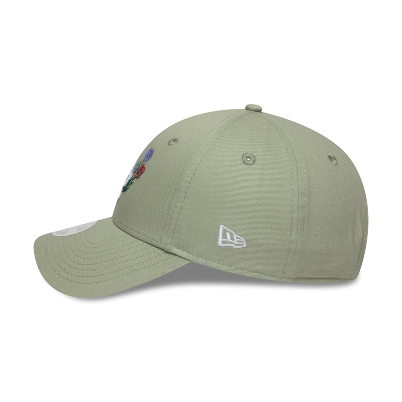 GORRA 9FORTY MLB LOS ANGELES DODGERS FLORAL ICON VERDE - 4