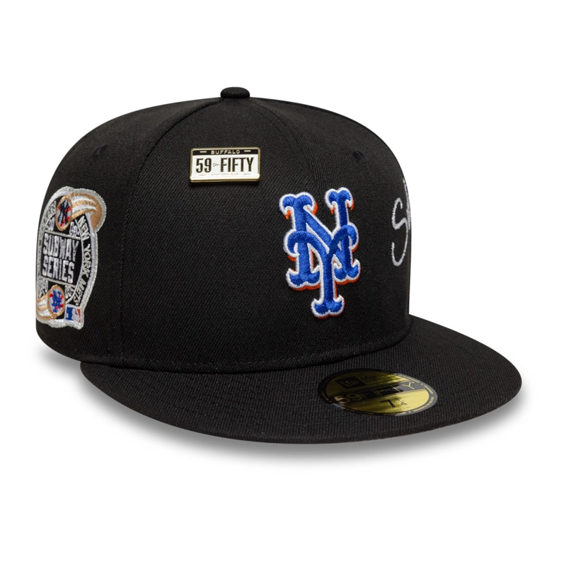 GORRA 59FIFTY MLB NEW YORK METS SUBWAY SERIES NEGRO - 2