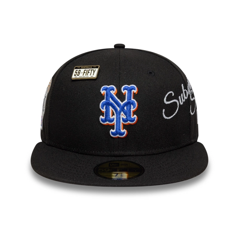 GORRA 59FIFTY MLB NEW YORK METS SUBWAY SERIES NEGRO - 3
